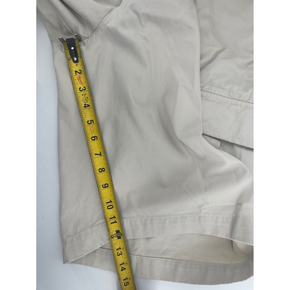 Roundtree & Yorke Cargo Shorts Men 48 Tall Tan Washed Utility Cotton Outdoor New - Picture 8 of 8